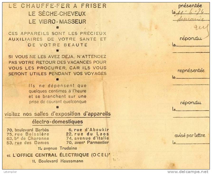 C.P.D.E 1934 - Elettricità & Gas