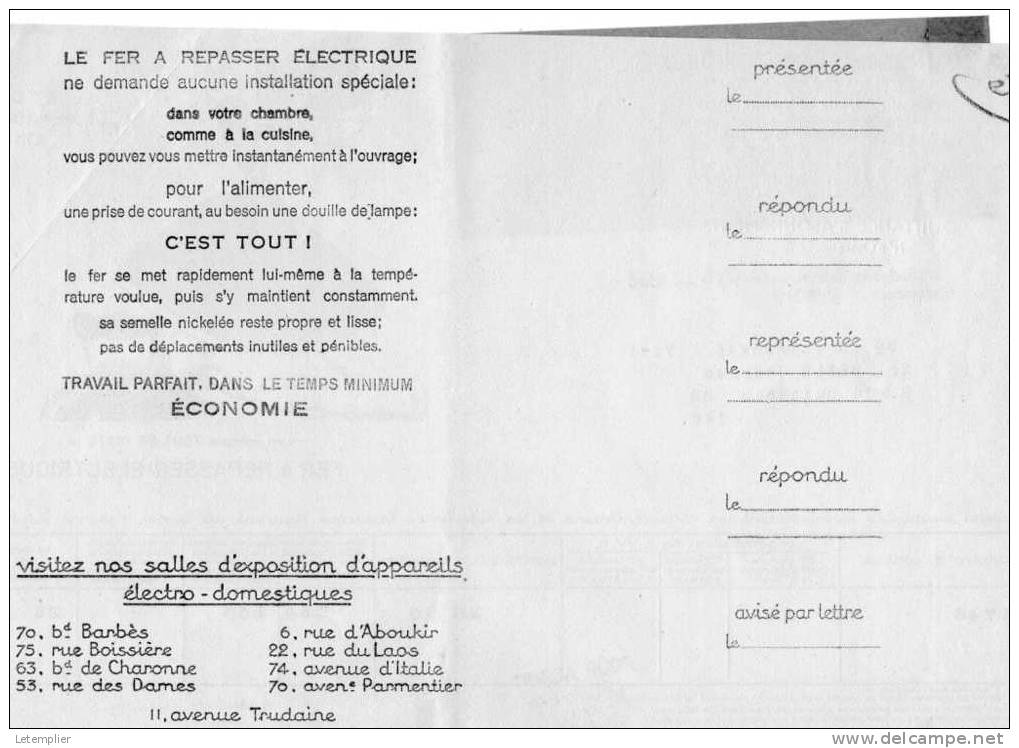 C.P.D.E 1933 - Electricité & Gaz