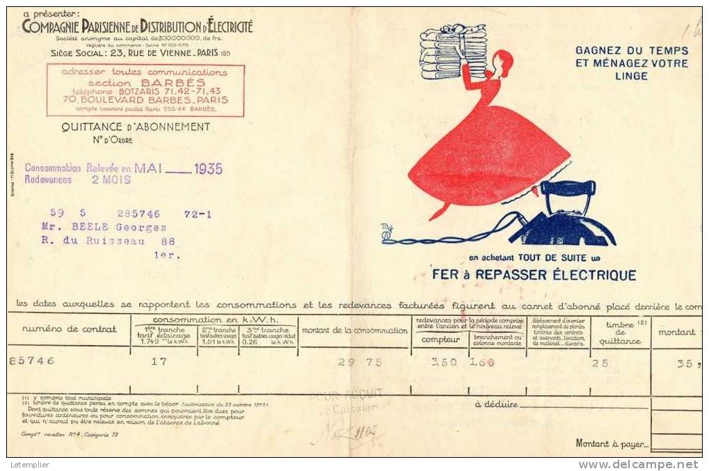 C.P.D.E 1935 - Electricity & Gas