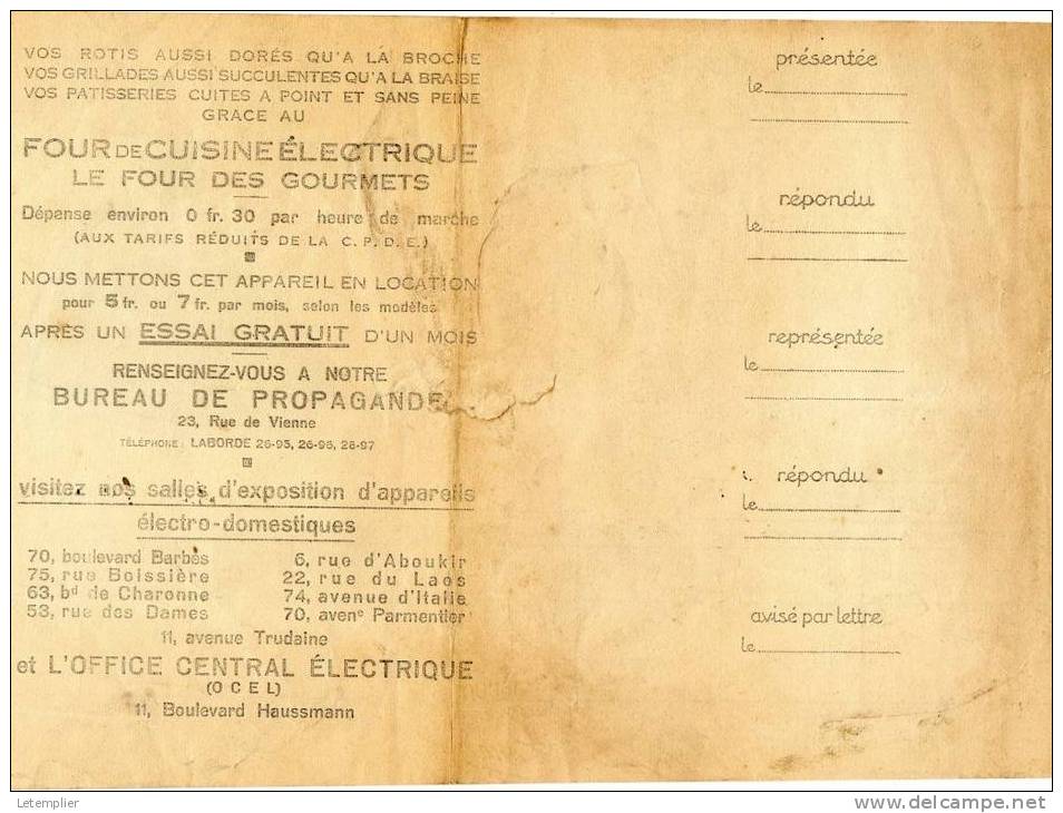 C.P.D.E 1933 - Elettricità & Gas