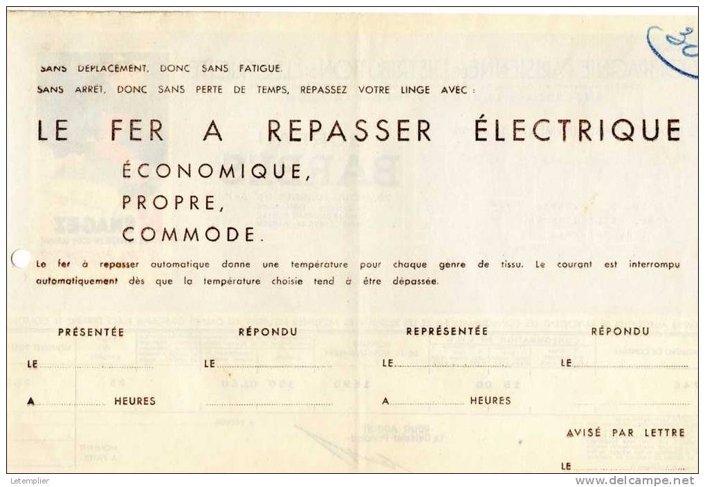 C.P.D.E 1937 - Electricité & Gaz