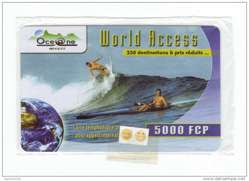 Polynésie Française / Océane Access - Carte Prépayée / 5 000 FCFP - "Plastiliée" - LUXE - Französisch-Polynesien