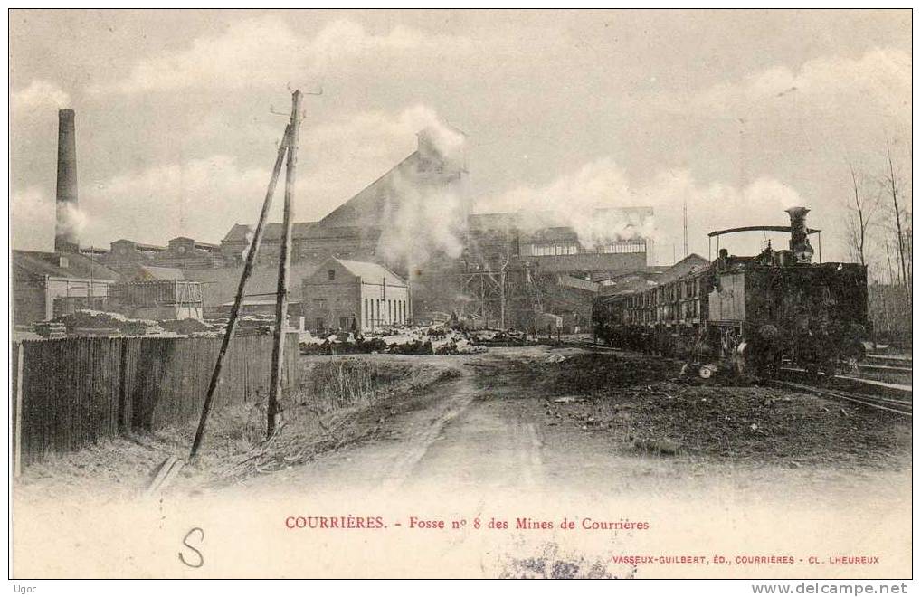 CPA - 62 - COURRIERES - Fosse N°8 Des Mines De Courrières - 382 - Autres & Non Classés