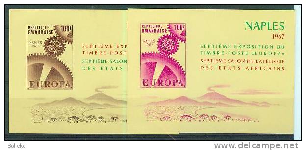 Volcans - Europa 1957  -  Rwanda -  Bloc Dentelé & NON Dentelé  ** - MNH  -   Valeur 45,00 Euro - 1957