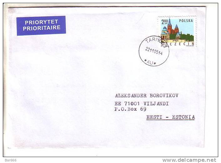 GOOD POLAND Postal Cover To ESTONIA 2005 - Good Stamped: Szczecin - Brieven En Documenten