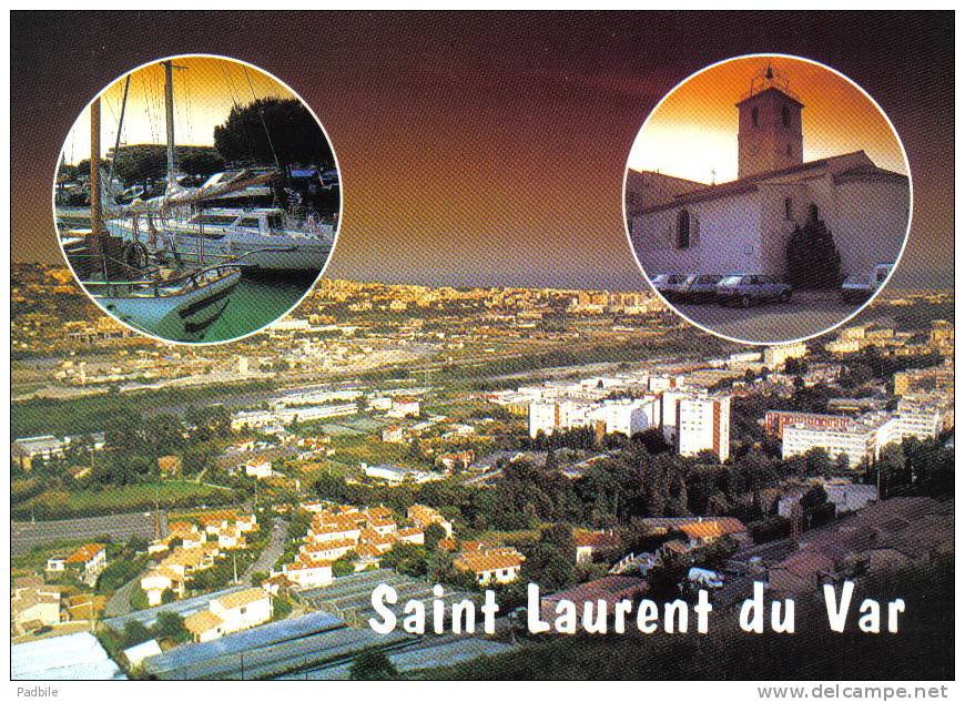 Carte Postale 06. Saint-Laurent-du-Var  Vue D'avion Trés Beau Plan - Saint-Laurent-du-Var