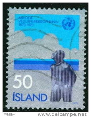 Iceland 1973 50k WMO Emblem #460 - Gebraucht