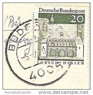 AK Büderich b. D´dorf Mehrbild 6 Bilder Dyckhof 4 Kirchen Ehrenmal -5.-2.70 4006 BÜDERICH nach DDR 61 Meiningen / Thürin