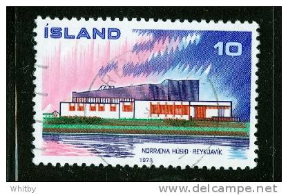 Iceland 1973 10k Nordic Coopertation #455 - Used Stamps