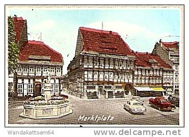 AK EINBECK / HAN. Mehrbild 9 B Marktplatz Postamt Rathaus 31.8.71 - 14 3352 EINBECK Mc Nach DDR 61 Meiningen / Thüringen - Einbeck