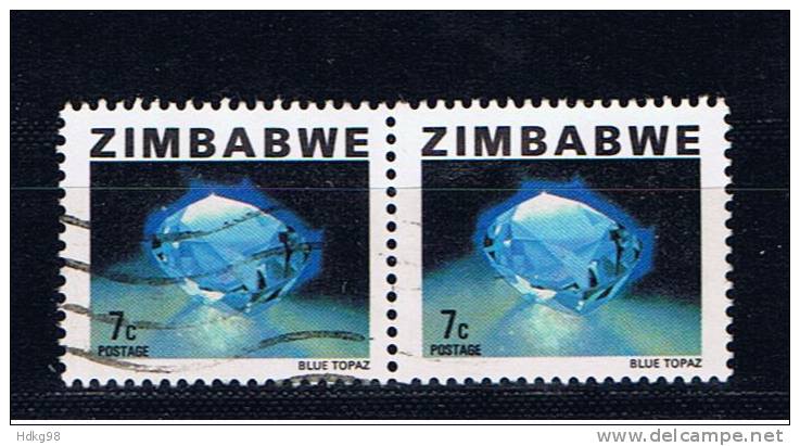 ZW Simbabwe 1980 Mi 231 Edelsteine (Paar) - Zimbabwe (1980-...)
