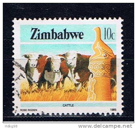 ZW Simbabwe 1985 Mi 313 Kühe - Zimbabwe (1980-...)