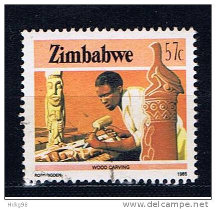 ZW Simbabwe 1985 Mi 327 Holzschnitzer - Zimbabwe (1980-...)