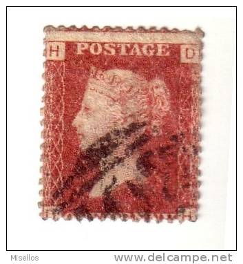 1858-64 Nº 26 Rojo 1p Plancha 135 HDDH   . - Used Stamps