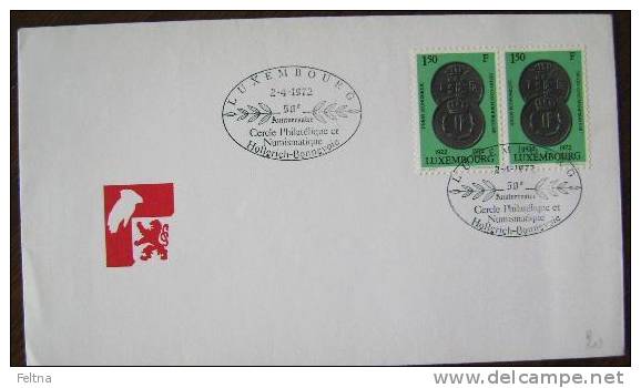 1972 LUXEMBOURG FDC WITH COINS COIN - Münzen
