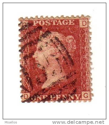 1858-64 Nº 26 Rojo 1p. Plancha 201 GDDG.  . - Usati