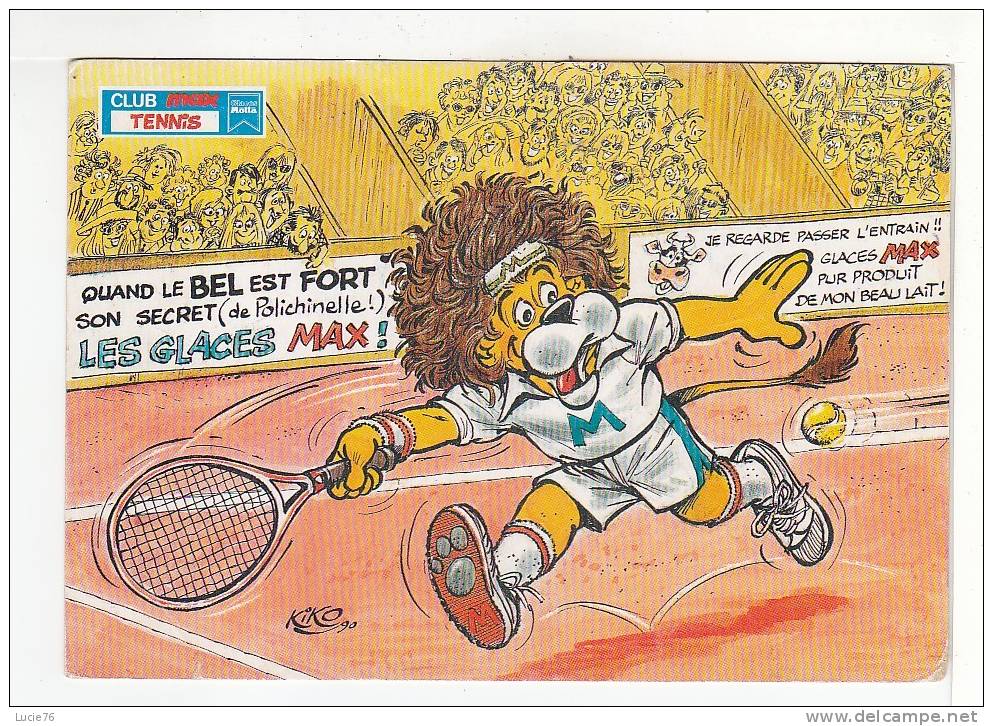 CLUB MAX - TENNIS -  Illustration Signée :   KIKO -  N° 3 /10 - Tennis