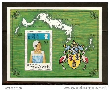 TURKS & CAICOS 1977 MNH Block QE II Silver Jubilee  Ms475 - Royalties, Royals