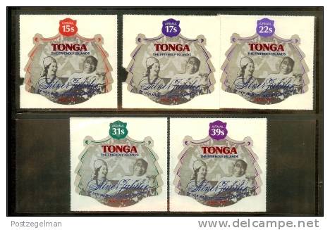 TONGA 1977 MNH Stamps QE II Silver Jubilee Sg603-607 - Royalties, Royals