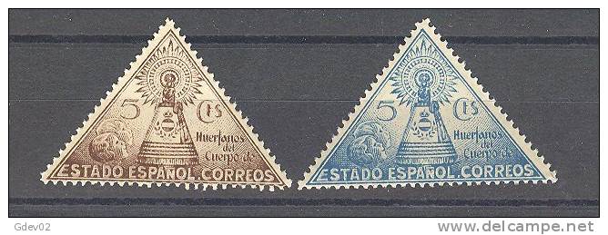 BENEF19-2761-J123. Spain. Espagne.VIRGEN DEL PILAR BENEFICENCIA 1938.(Ed 19**)sin Charnela MUY BONITA BLOQUE DE 4 - Beneficiencia (Sellos De)