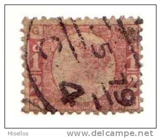 1870 Nº 49 Rojo Carmín 0,5 P. Plancha 12 GRRG. - Used Stamps