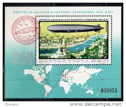 HUNGARY  1977 MICHEL NO: BL.127A   MNH - Zeppelins