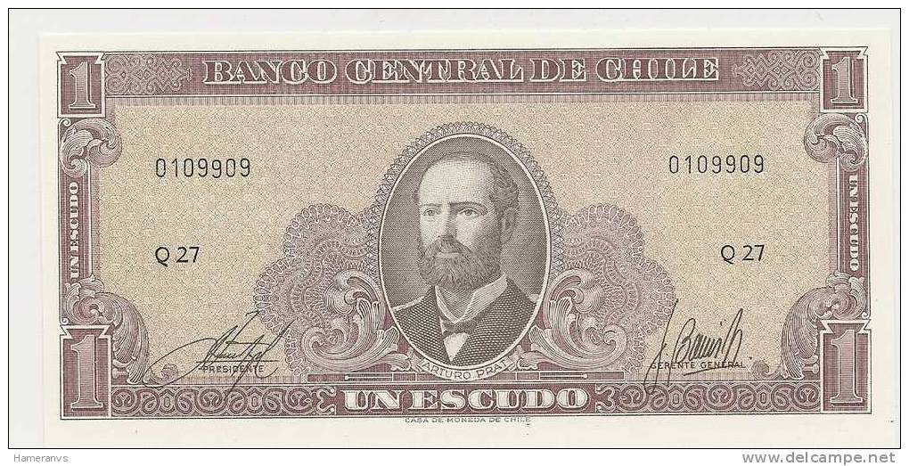 Cile 1 Escudo 1962  UNC - P. 106 - Chile