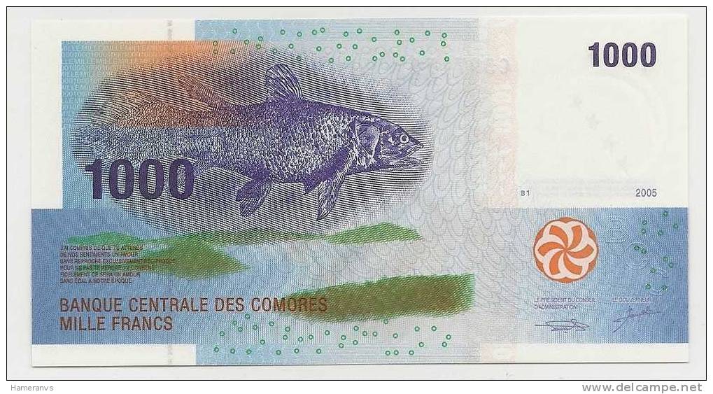 Comore 1000 Franchi 2005  UNC - P. 16 - Comoros