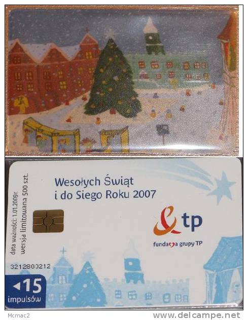 Poland Mint - Special Chip Card Christmass, Weihnachten, Noël, La Navidad - Polonia Auflage - 500 - Tirage - Polonia