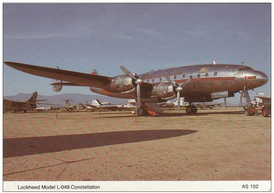 TWA TRANS WORLD AIRLINES LOCKHEED L049 CONSTELLATION AIRCRAFT (A18350) - 1946-....: Modern Era