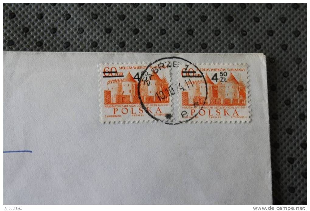 DE ZABRZE POLSKA POLOGNE  LETTRE LETTER RECOMMANDé  MARCOPHILIA  PAR AVION BY AIR MAIL  LUFTPOST 1972 CHATEAUX - Covers & Documents