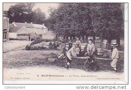 95 /RUEIL SERAINCOURT / LA PLACE / JEUX D ENFANTS / N° 9  EDIT STUBERT /1913 - Seraincourt