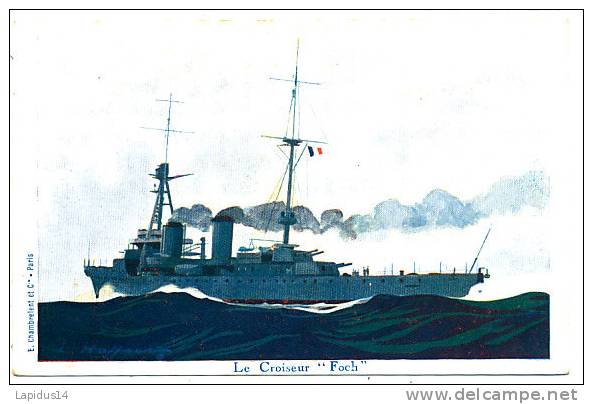 R 974 CPA   ILLUSTRATEUR  HAFFNER   -BATEAU GUERRE -  LE CROISEUR FOCH - Haffner