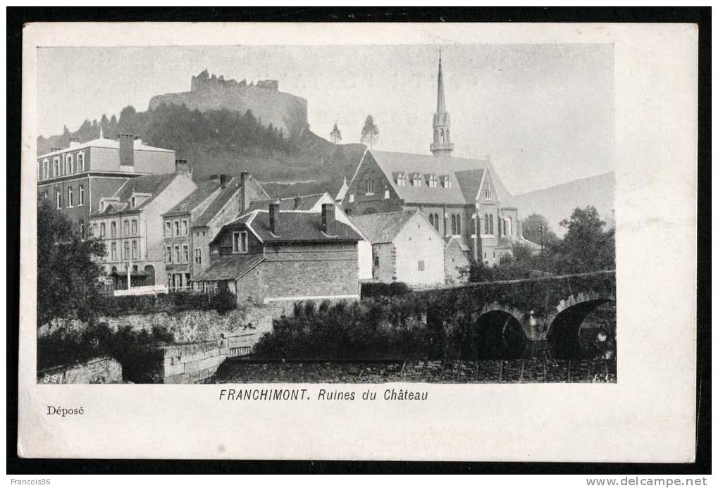 Franchimont - Ruines Du Château - Dos Précurseur Vierge - Theux