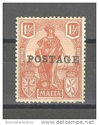 MALTA - 1926 MELITA BROWN RED - 3189 - Malte (...-1964)