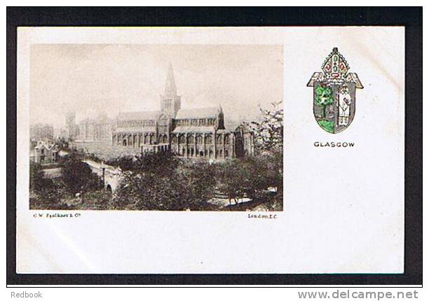 Early Postcard Glasgow Cathedral & Coat Of Arms - Scotland  - Ref 520 - Lanarkshire / Glasgow