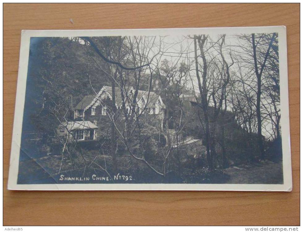 Shanklin Chine Real Photo Photographer Or Publisher Unknown - Other & Unclassified