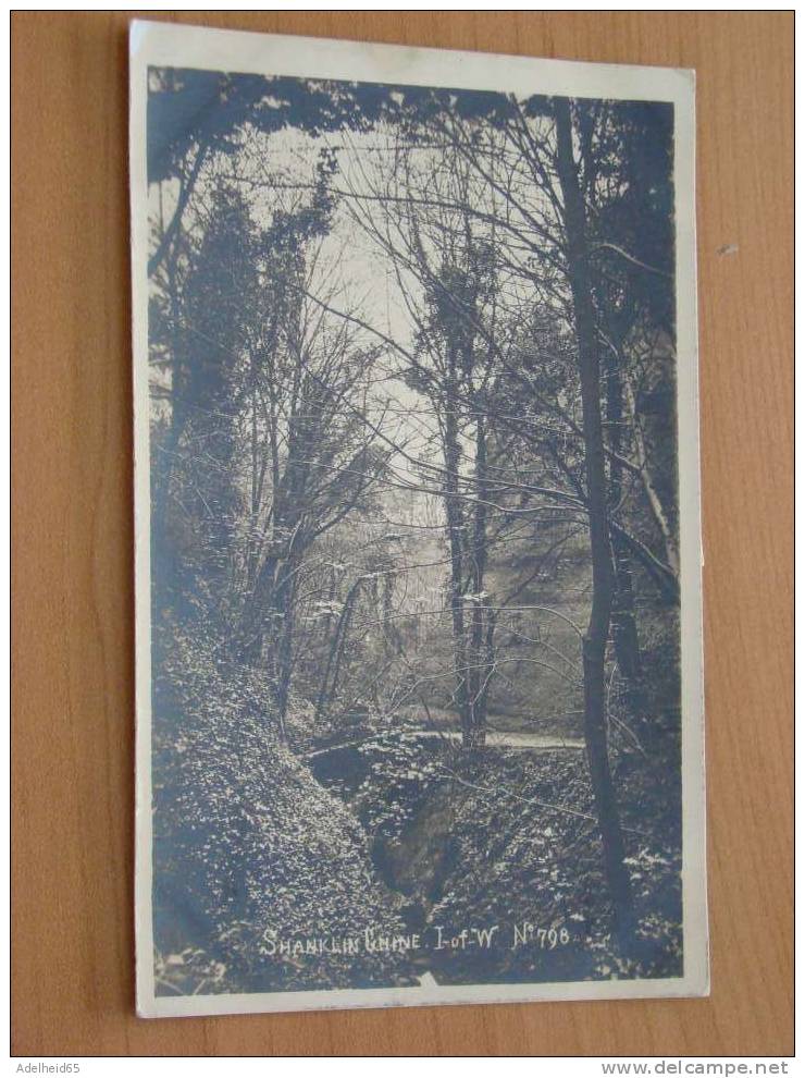 Shanklin Chine Real Photo Photographer Or Publisher Unknown - Other & Unclassified