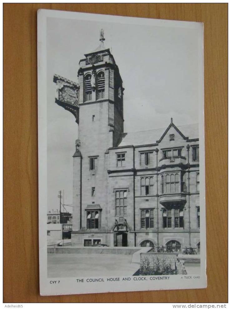The Council House And Clock Coventry Raphael Tuck Real Photograph - Coventry