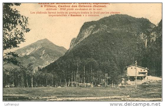 SUISSE-suisse - Ref B158-ecurie De Mr P Lorenz Ingenieur A Filisur -grisons   - Carte Bon Etat - - Filisur