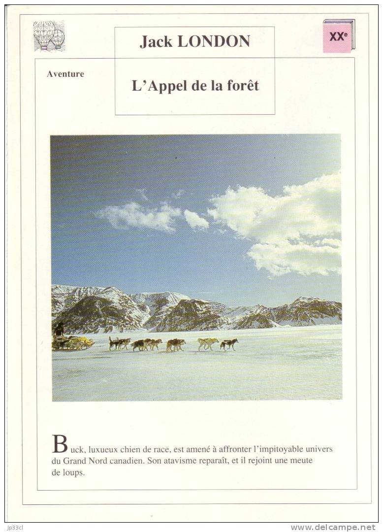 Fiche De Lecture Sur "L'Appel De La Forêt", De Jack London - Schede Didattiche