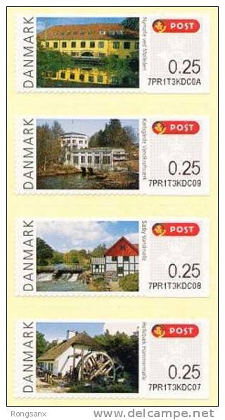 2009 DENMARK FRANKING LABELS 4V - Timbres De Distributeurs [ATM]