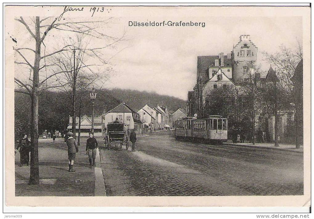 ALLEMAGNE - DÜSSELDORF - CPA - Düsseldorf-Grafenberg, Tramway - Duesseldorf