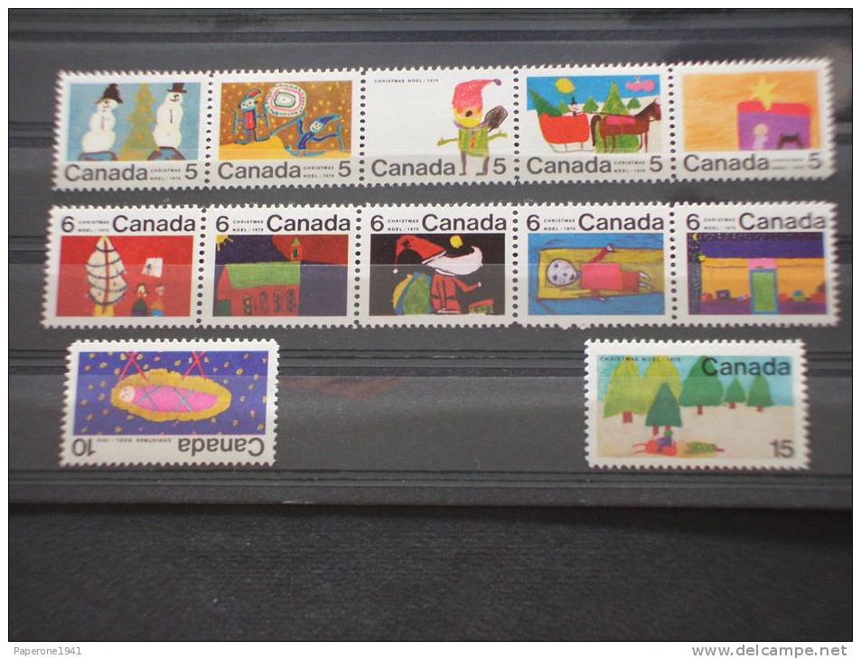 CANADA-1970 DISEGNI DI BAMBINI 12v. -NUOVI(++) - Unused Stamps