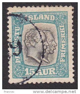 Iceland, Scott #O39, Used, Christian IX, Frederik VIII, Issued 1918 - Service