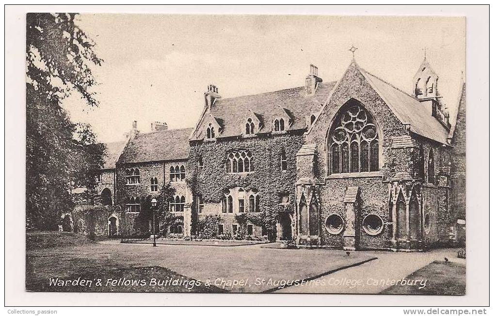 Cp , ANGLETERRE , CANTERBURY , Warden & Fellows Buildings & Chapel , St Augustine's College - Canterbury