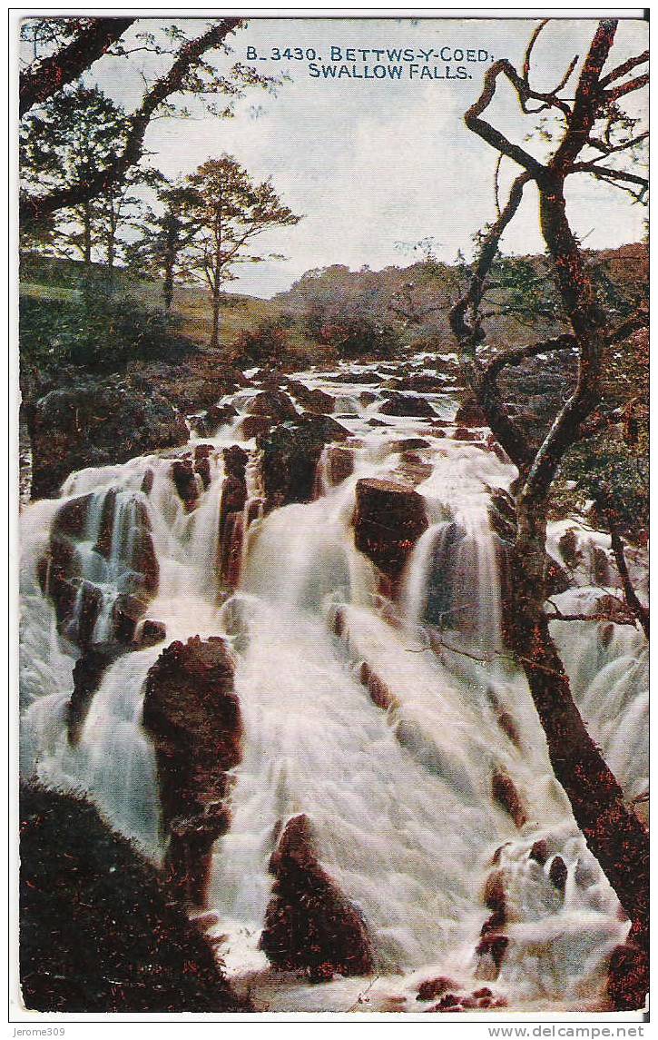 ROYAUME-UNI - BETTWS-Y-COED - CPA - N°3430 - Swallow Falls - Caernarvonshire