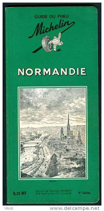GUIDE DU PNEU MICHELIN : LA NORMANDIE (1961, 9° Edition) Rouen - Michelin-Führer