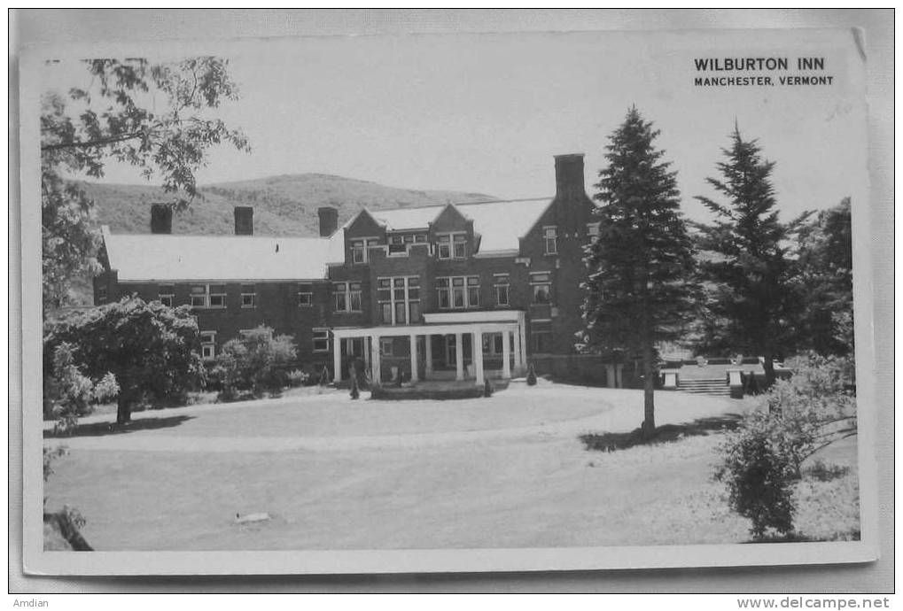 USA - Old 1940s Real Photo Postcard RPPC - Wilburton Inn, Manchester, Vermont VT - Autres & Non Classés