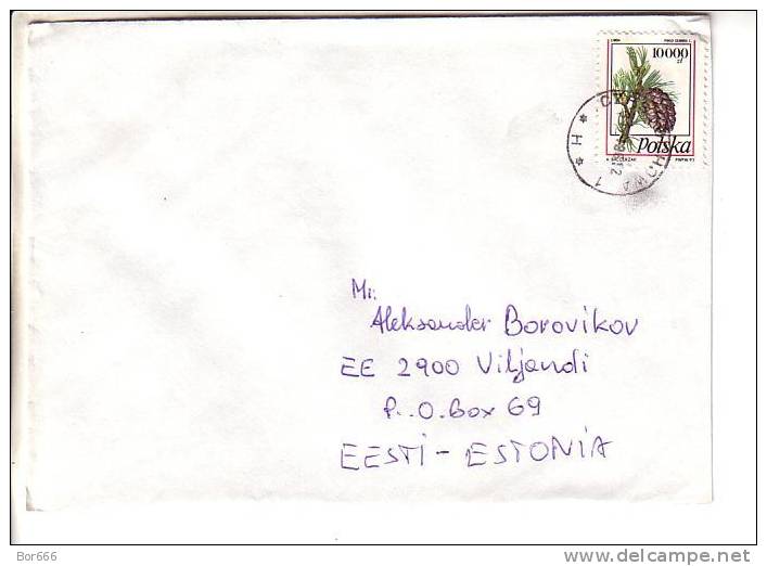 GOOD POLAND Postal Cover To ESTONIA 1996 - Good Stamped: Cove - Brieven En Documenten